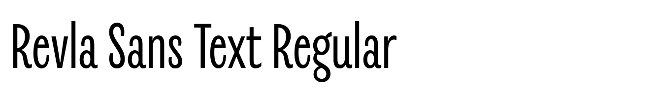 Revla Sans Text Regular