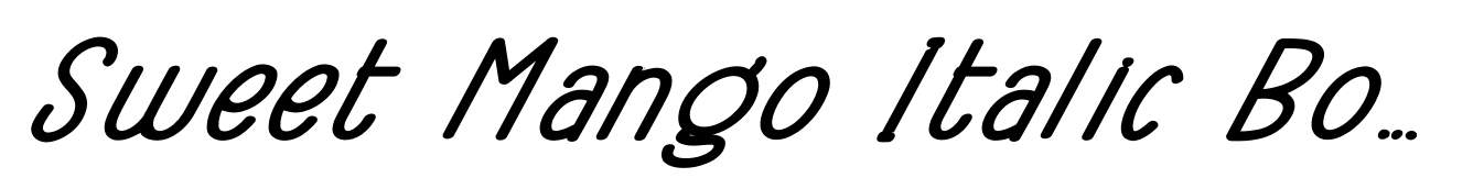 Sweet Mango Italic Bold Italic