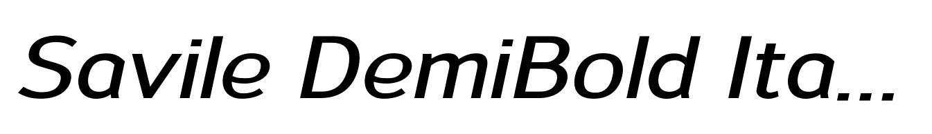Savile DemiBold Italic