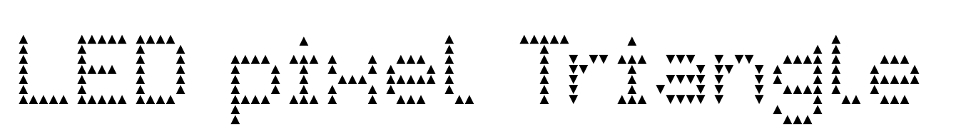 LED pixel Triangle