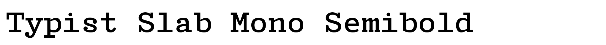 Typist Slab Mono Semibold image