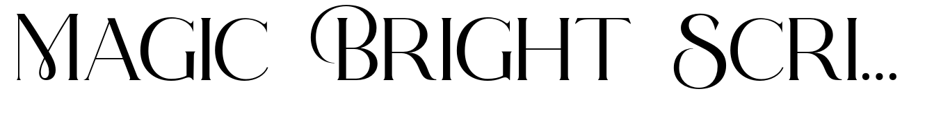 Magic Bright Script Serif Light