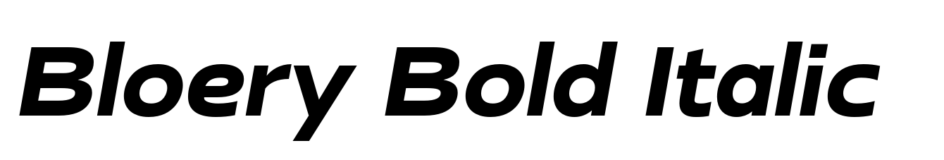 Bloery Bold Italic