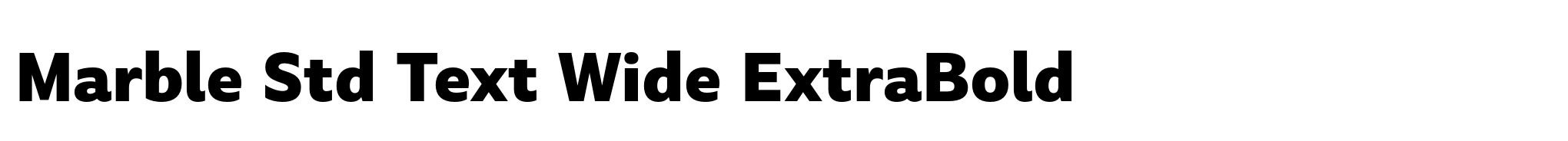 Marble Std Text Wide ExtraBold image