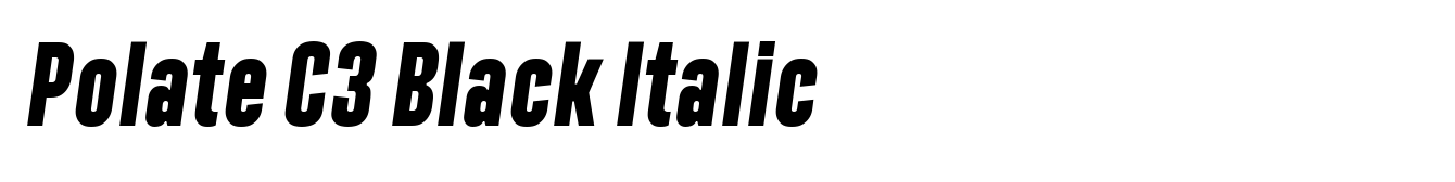 Polate C3 Black Italic