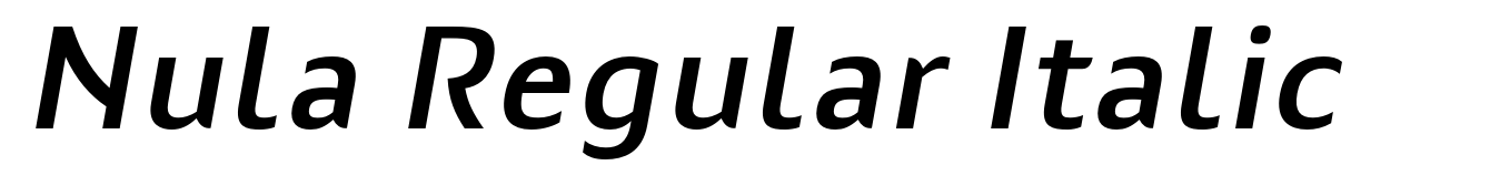 Nula Regular Italic