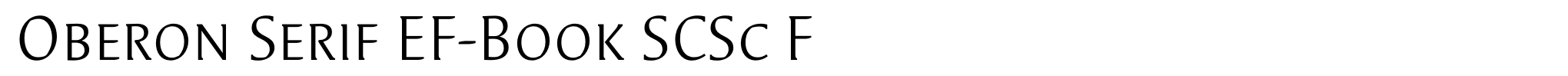 Oberon Serif EF-Book SCSc F image