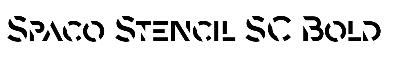 Spaco Stencil SC Bold