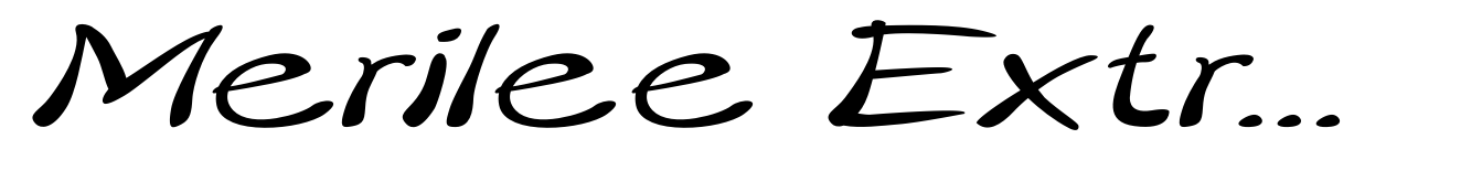Merilee Extraexpanded Italic