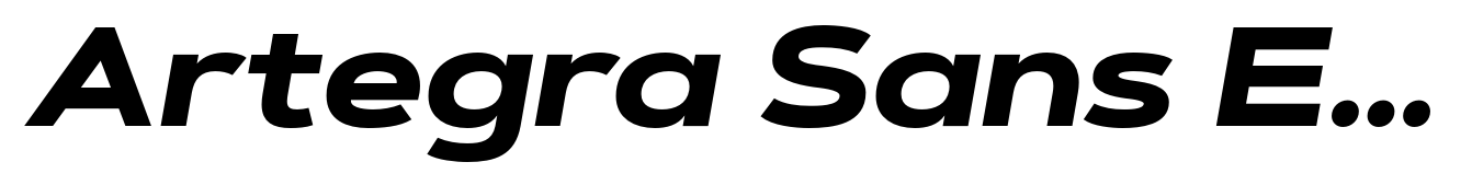 Artegra Sans Extended Alt ExtraBold Italic