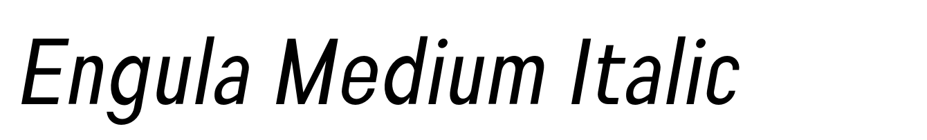 Engula Medium Italic