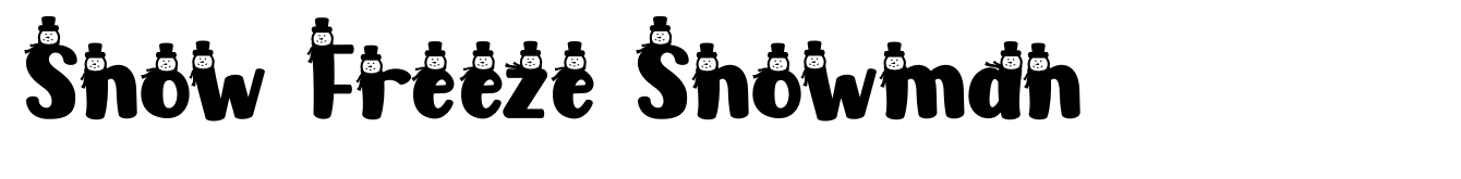 Snow Freeze Snowman