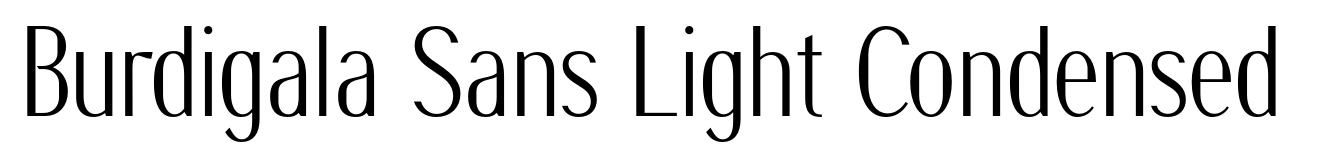 Burdigala Sans Light Condensed