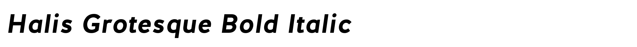Halis Grotesque Bold Italic image