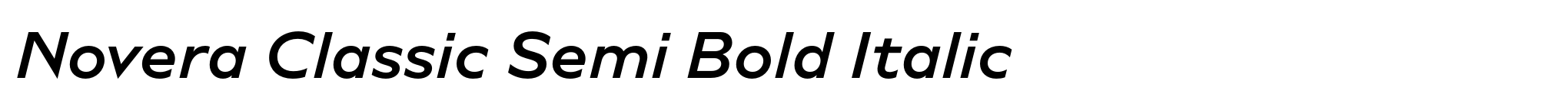 Novera Classic Semi Bold Italic image