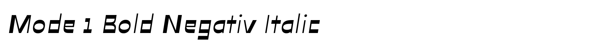 Mode 1 Bold Negativ Italic image