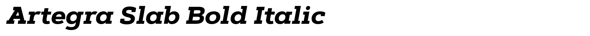 Artegra Slab Bold Italic image