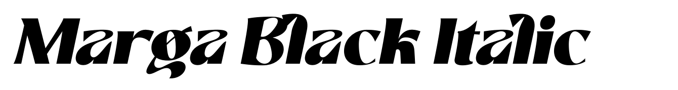 Marga Black Italic
