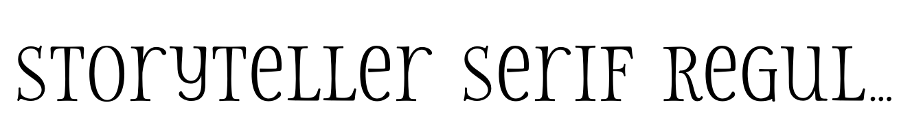 Storyteller Serif Regular