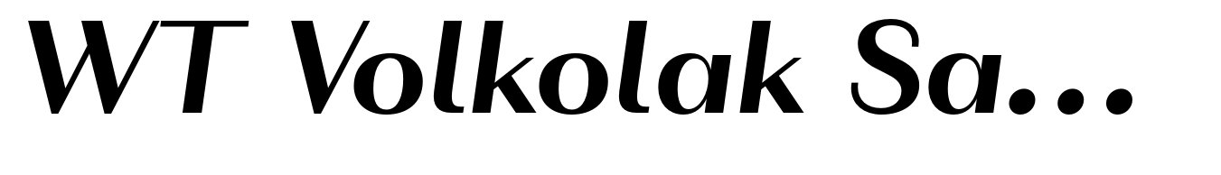 WT Volkolak Sans Display Bold Italic