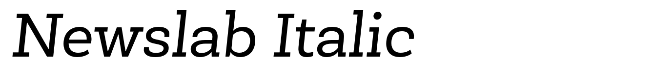 Newslab Italic