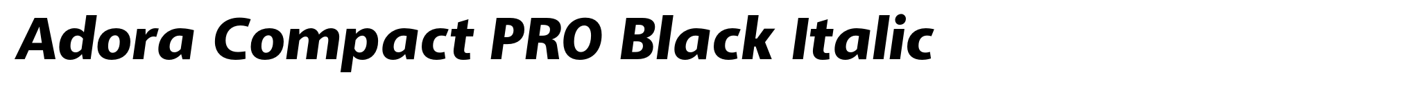 Adora Compact PRO Black Italic image