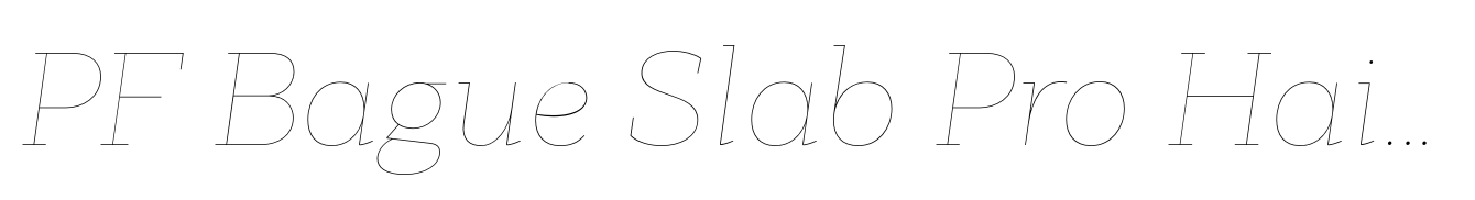 PF Bague Slab Pro Hairline Italic