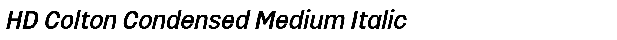 HD Colton Condensed Medium Italic image