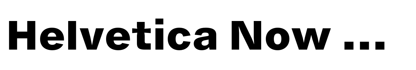 Helvetica Now Micro ExtraBold