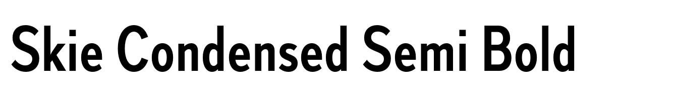 Skie Condensed Semi Bold