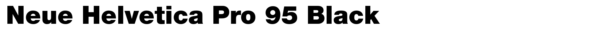 Neue Helvetica Pro 95 Black image