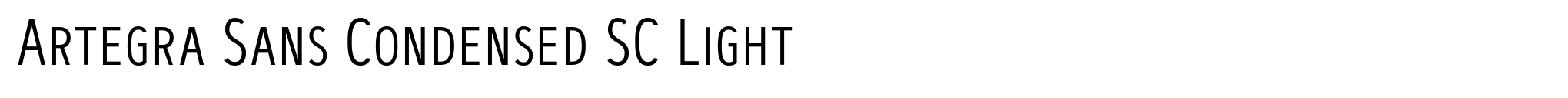 Artegra Sans Condensed SC Light image