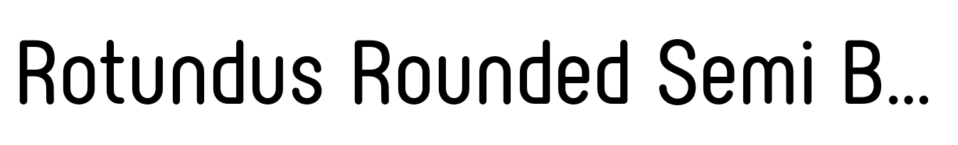 Rotundus Rounded Semi Bold
