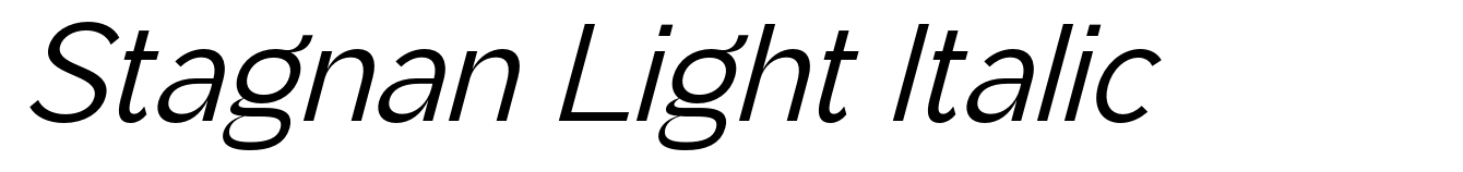 Stagnan Light Italic