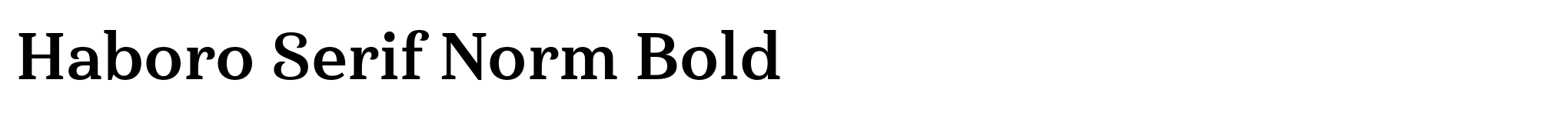 Haboro Serif Norm Bold image