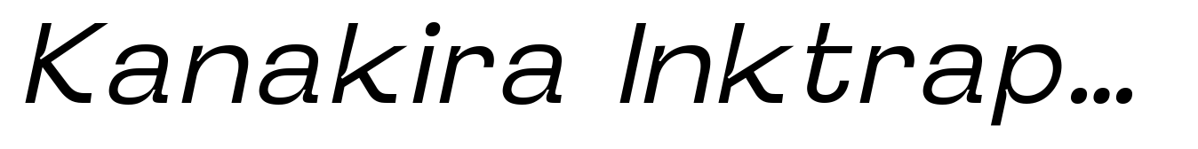 Kanakira Inktrap Italic