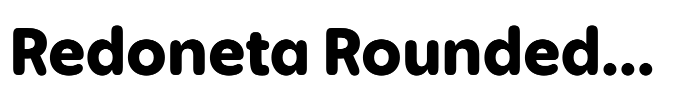 Redoneta Rounded Bold