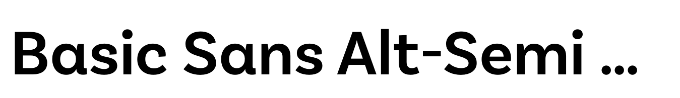 Basic Sans Alt-Semi Bold