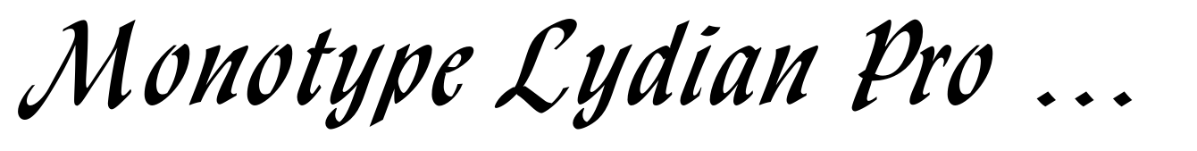 Monotype Lydian Pro Cursive