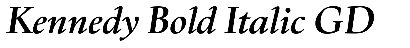Kennedy Bold Italic GD