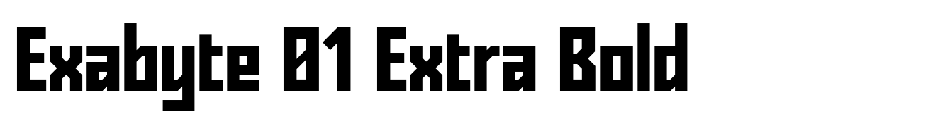 Exabyte 01 Extra Bold