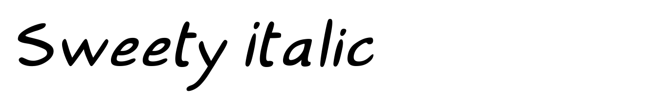 Sweety Italic
