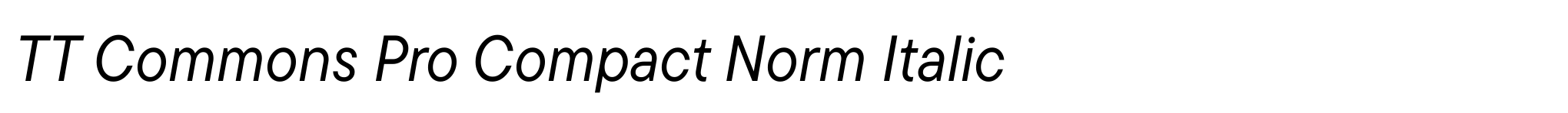 TT Commons Pro Compact Norm Italic image