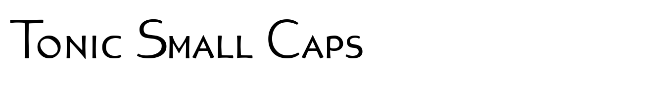 Tonic Small Caps