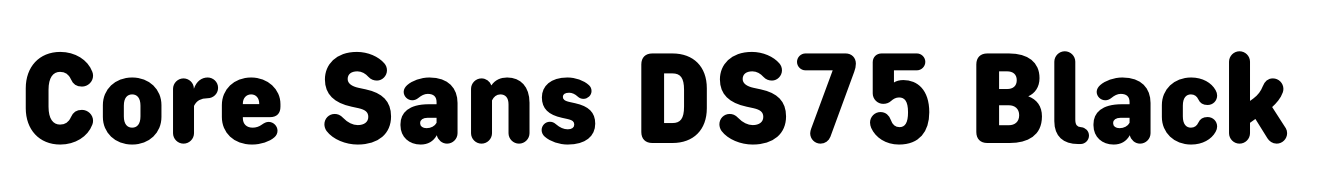Core Sans DS75 Black