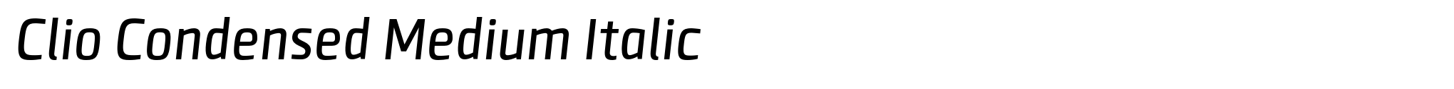 Clio Condensed Medium Italic image