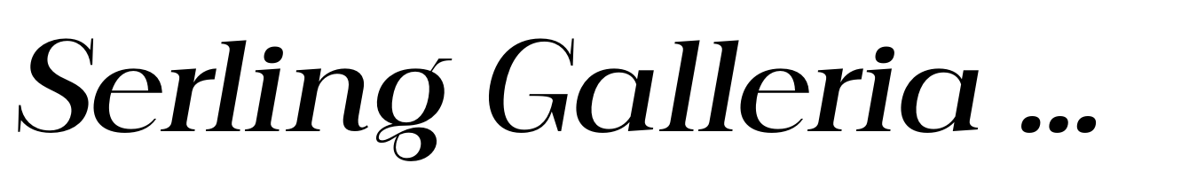 Serling Galleria Semi Bold Italic