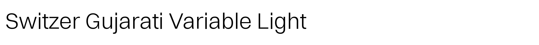 Switzer Gujarati Variable Light image