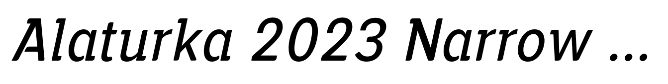 Alaturka 2023 Narrow Italic