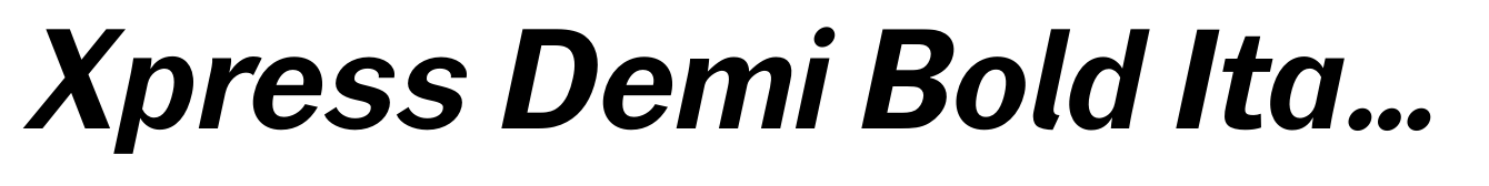 Xpress Demi Bold Italic